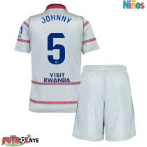 Camiseta Atletico Madrid Johnny Cardoso #5 Tercera Equipación para niños 2026-27 manga corta (+ pantalones cortos)